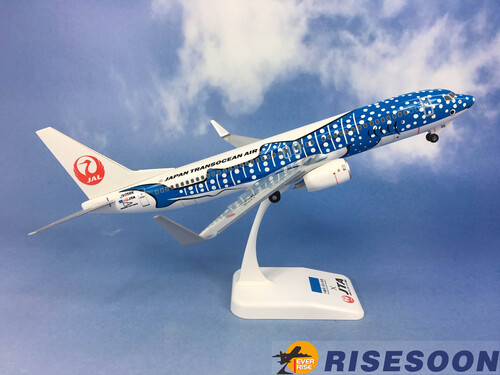 日本越洋航空 Japan Transocean Air ( 蓝色鲨鱼彩绘机 )  / B737-800 / 1:130產品圖